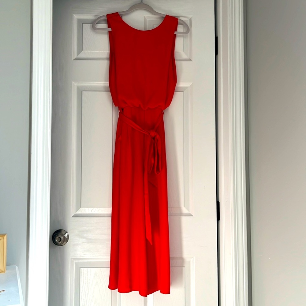 Vince Camuto size 6 orange jumpsuit